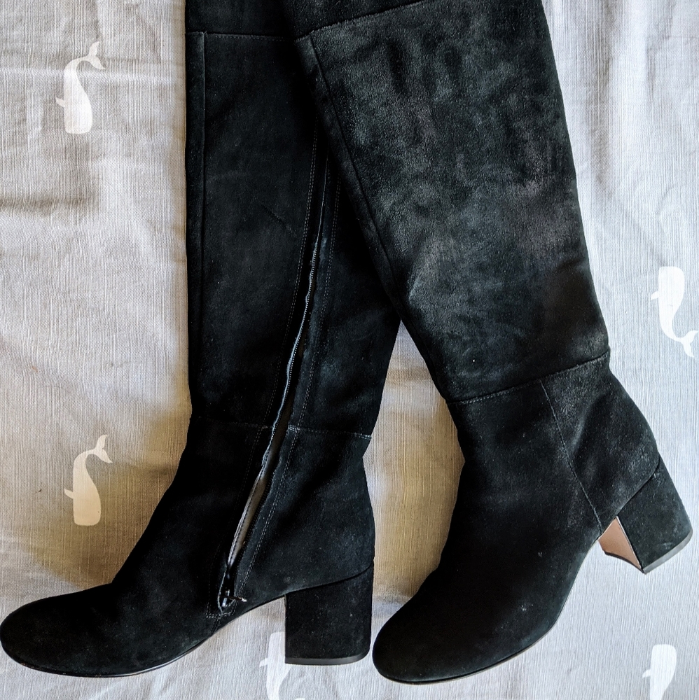 Clarks Black Thigh High Boots | size 8